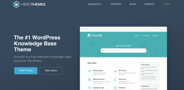 KnowAll Tema WordPress untuk Plugin Heroic Knowledge 